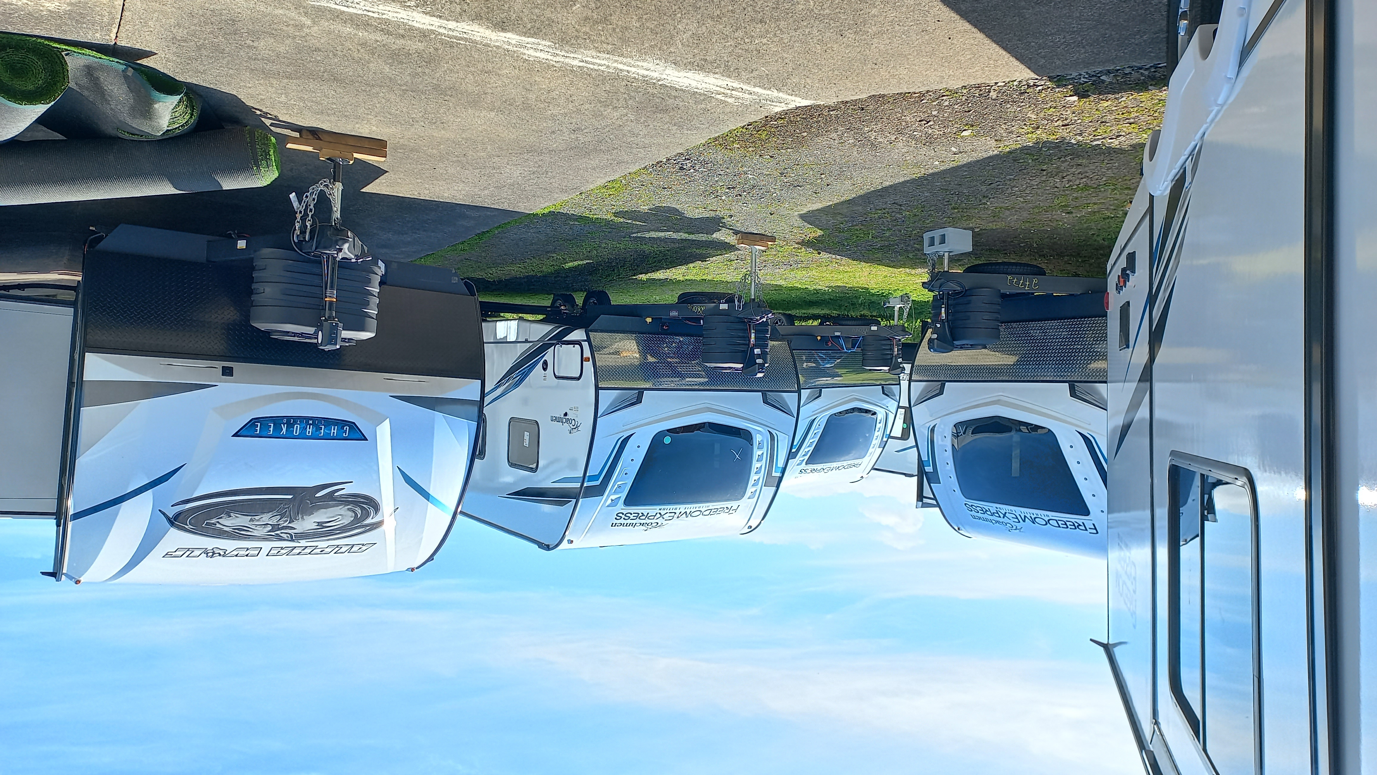 Electrician certifying an imported American RV